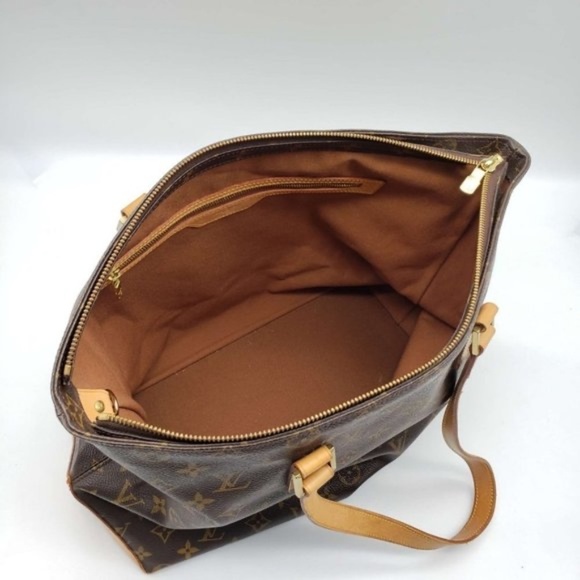 100% Authentic Louis Vuitton Cabas Mezzo Browns Monogram Tote Bag #0695 - Picture 16 of 16